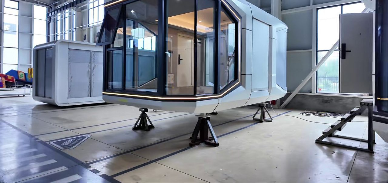 宇宙船型カプセルハウス 外観